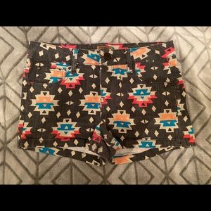 Aztec pattern shorts